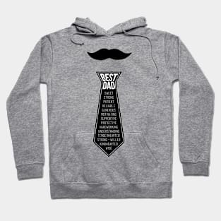 Best Dad Mustache and Tie Hoodie